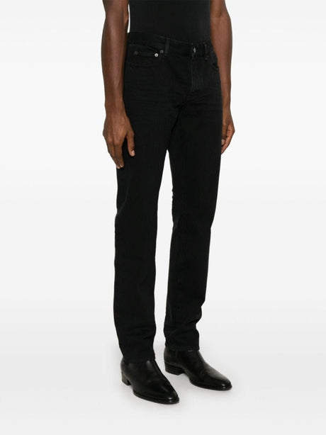 SAINT LAURENT Slim Fit Cotton Jeans