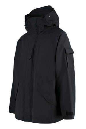 BURBERRY Black Nylon Parka Jacket for Men - Spring/Summer 2023 Collection