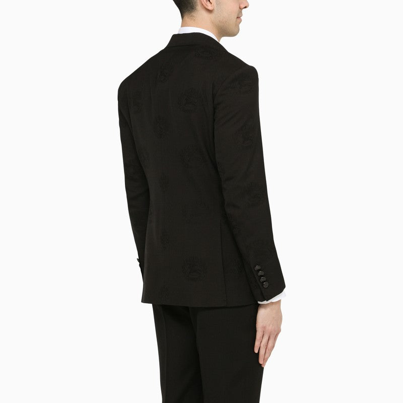 BURBERRY Elegant Black Tuxedo Jacket with Satin Lapels