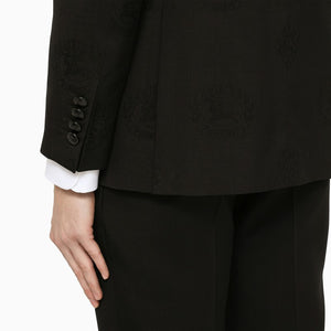 BURBERRY Elegant Black Tuxedo Jacket with Satin Lapels