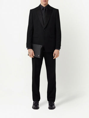 BURBERRY Tailored Tuxedo Jacket with Jacquard Details for Men