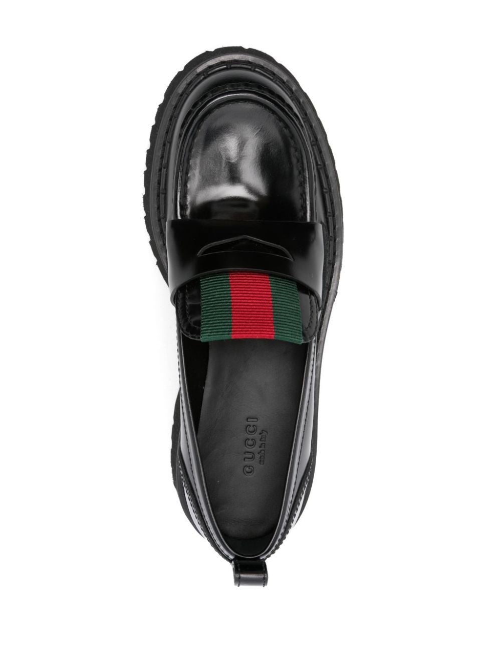 GUCCI Women’s Classic Leather Loafers with Chunky Sole