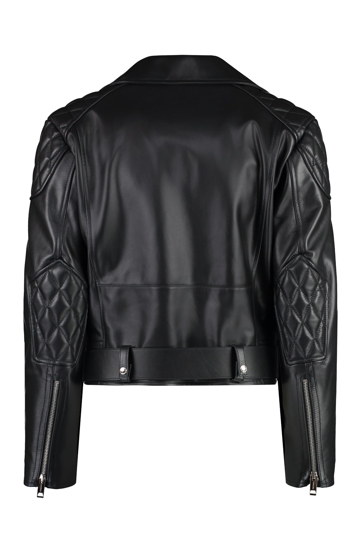 BURBERRY Stylish Black Leather Jacket for Women - SS23 Collection