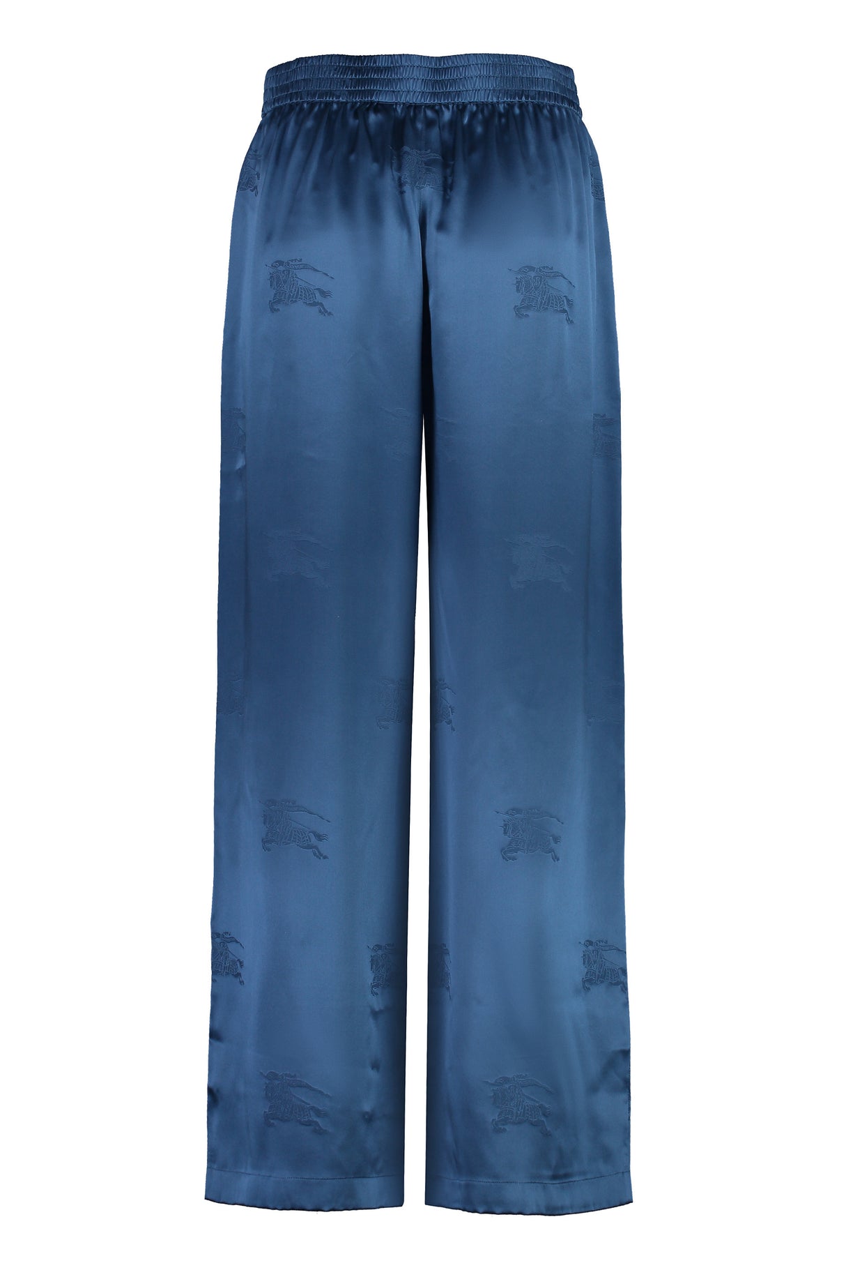 BURBERRY Luxurious Silk Trousers for Women in Stunning Blue - SS23 Collection