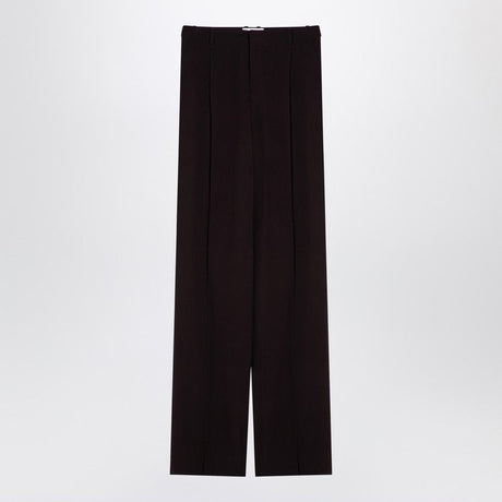 SAINT LAURENT Sophisticated Silk Pleated Trousers for Women