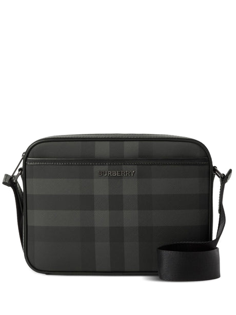 BURBERRY Charcoal Mini Crossbody Handbag - Ideal for Every Occasion