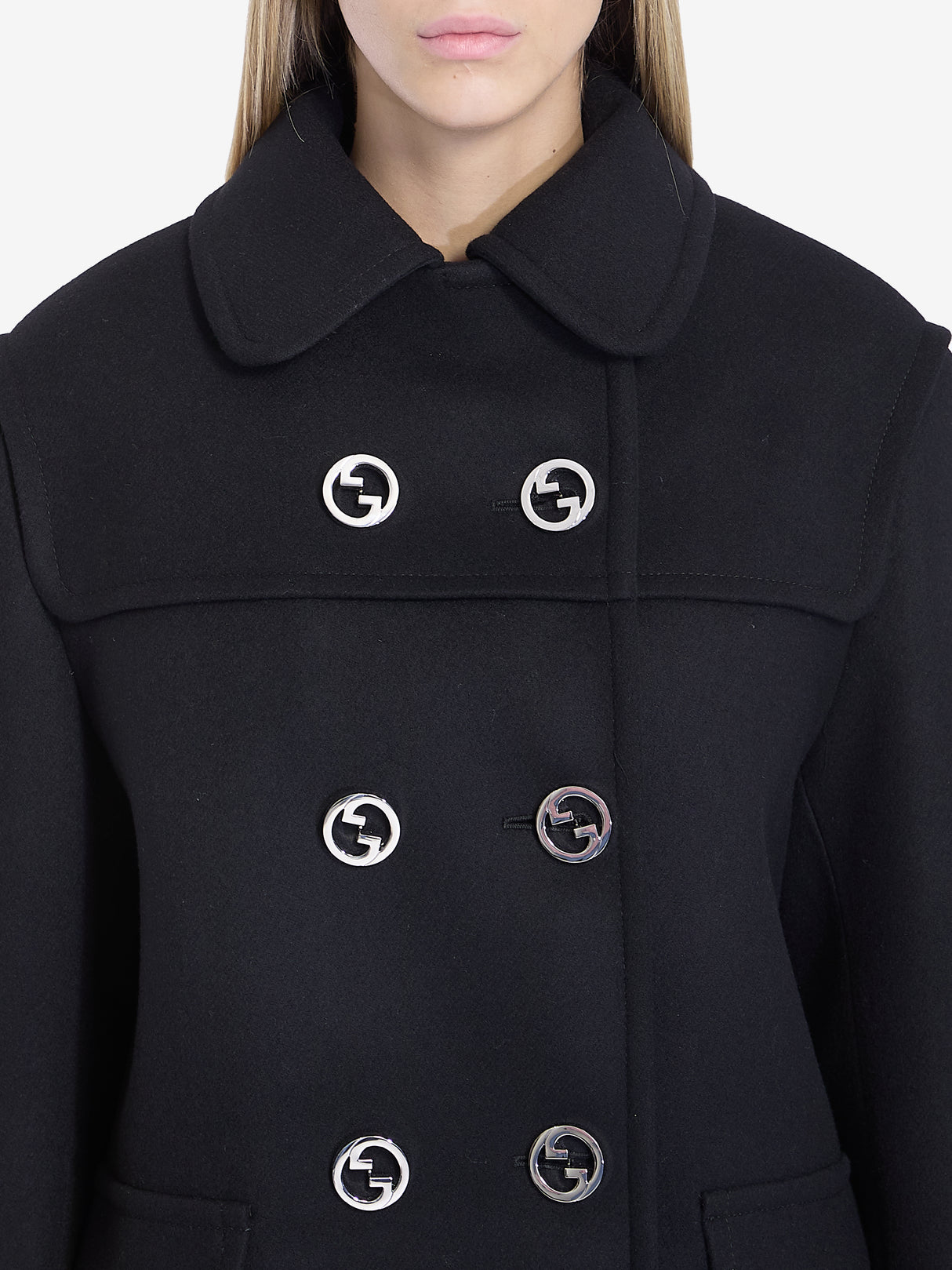 GUCCI Women's Double-Breasted Wool Jacket