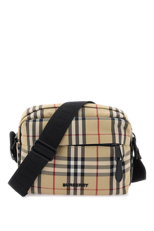 BURBERRY Vintage Check Crossbody Bag in Beige for Men