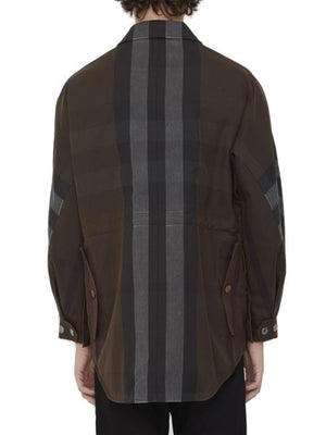 BURBERRY Men's Field Check Jacket in Shades of Brown for SS23