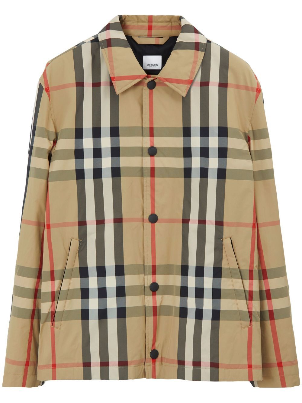 BURBERRY Checkered Design Jacket for Men - Beige