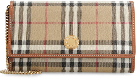 Beige Check Clutch for Women - SS24 من Burberry