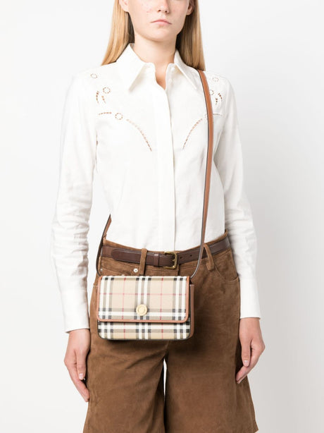 BURBERRY Vintage Check Crossbody Bag for Women in Brown