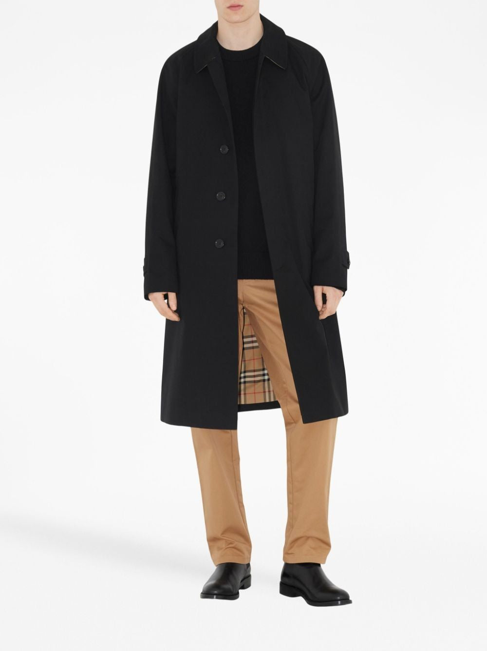 BURBERRY Men's Camel Brown Cotton Pants for FW23 Season