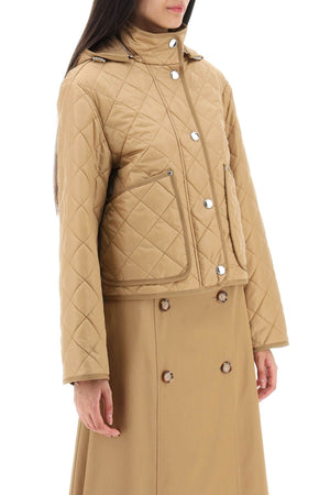 BURBERRY Quilted Hooded Jacket for Women - FW24