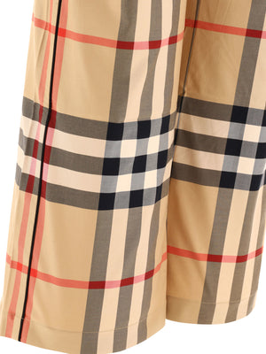 BURBERRY Beige 24FW Straight Pants for Women