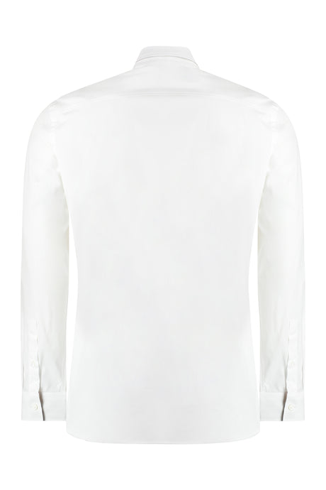 BURBERRY Men's White Poplin Shirt for SS24