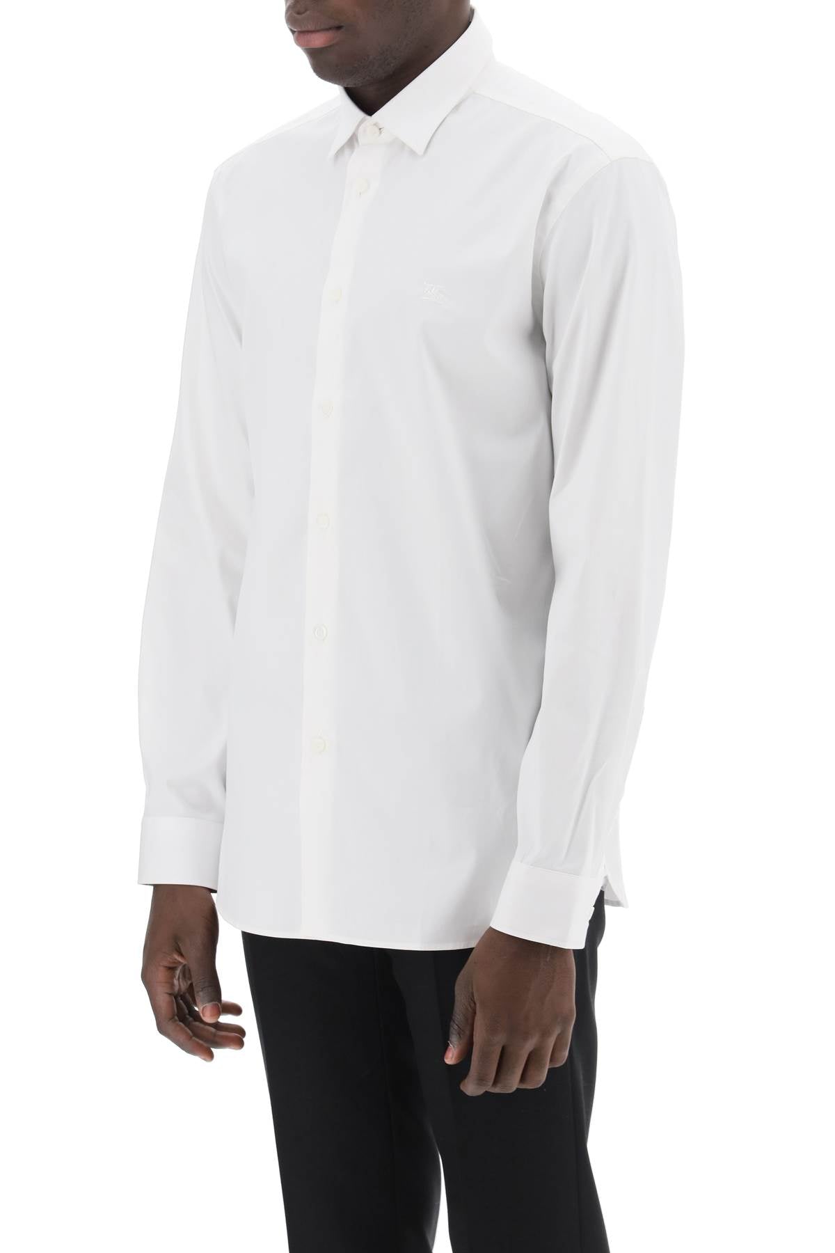 BURBERRY Men's 24SS Long Tops in White - High Fashion Clothing