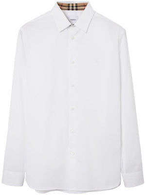 BURBERRY Men's 24SS Long Tops in White - High Fashion Clothing