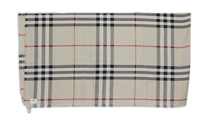 Scarf in Beige with Burberry Check Pattern