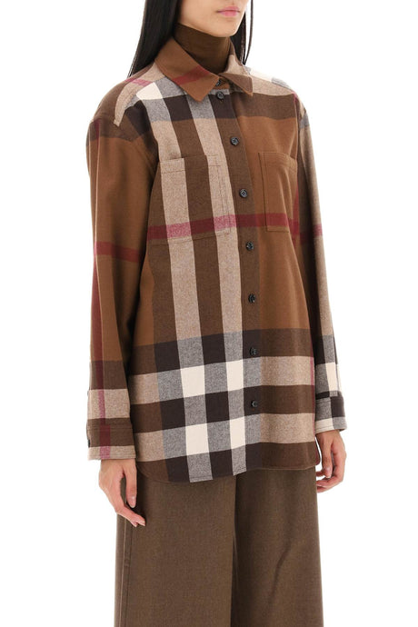 BURBERRY Women's 24SS Brown Shirt - Fashion Must-Have for 2024