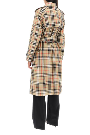 Chic Check Trench Jacket - Iconic Beige