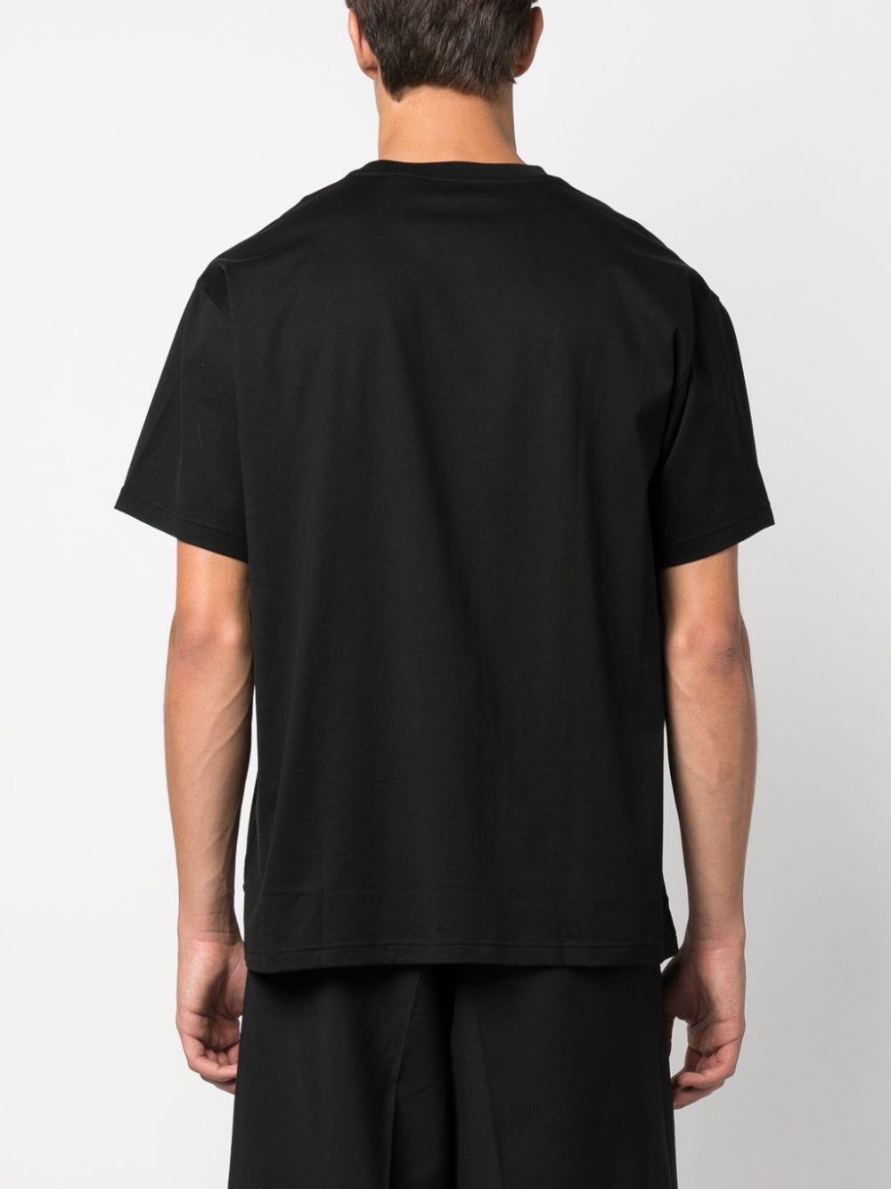 BURBERRY Men's Black Cotton Crew-Neck T-Shirt