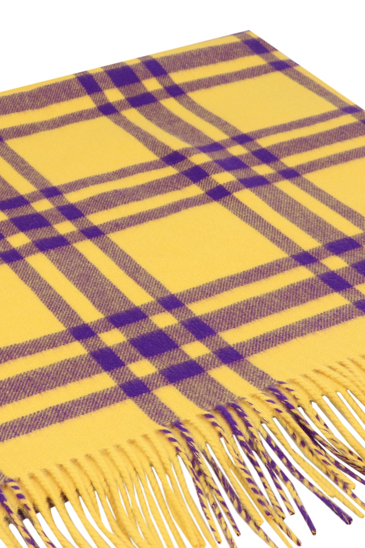 Checkered Cashmere Scarf for Women