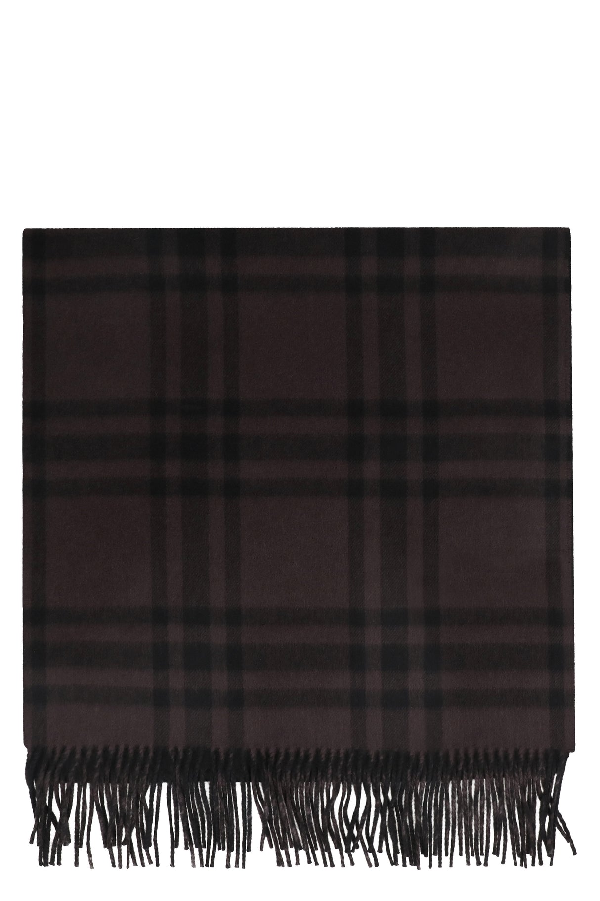 Khăn Cashmere Cao Cấp với Thiết Kế Checkered và Viền Tơ Tằm - Kích Thước: 210x50 cm