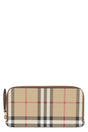 BURBERRY Checkered Pattern Card Holder in Beige