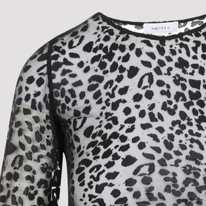 ALEXANDER MCQUEEN Leopard Devoré Top for Women