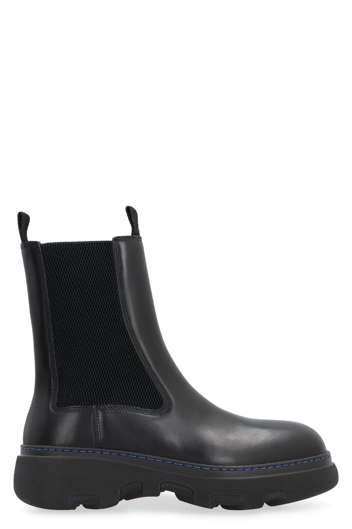 BURBERRY Leather Chelsea Boots for Women - Black