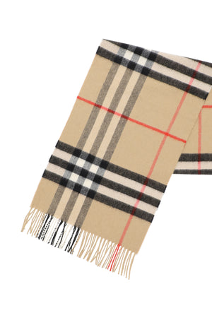 BURBERRY Giant Checkered Design Cashmere Scarf