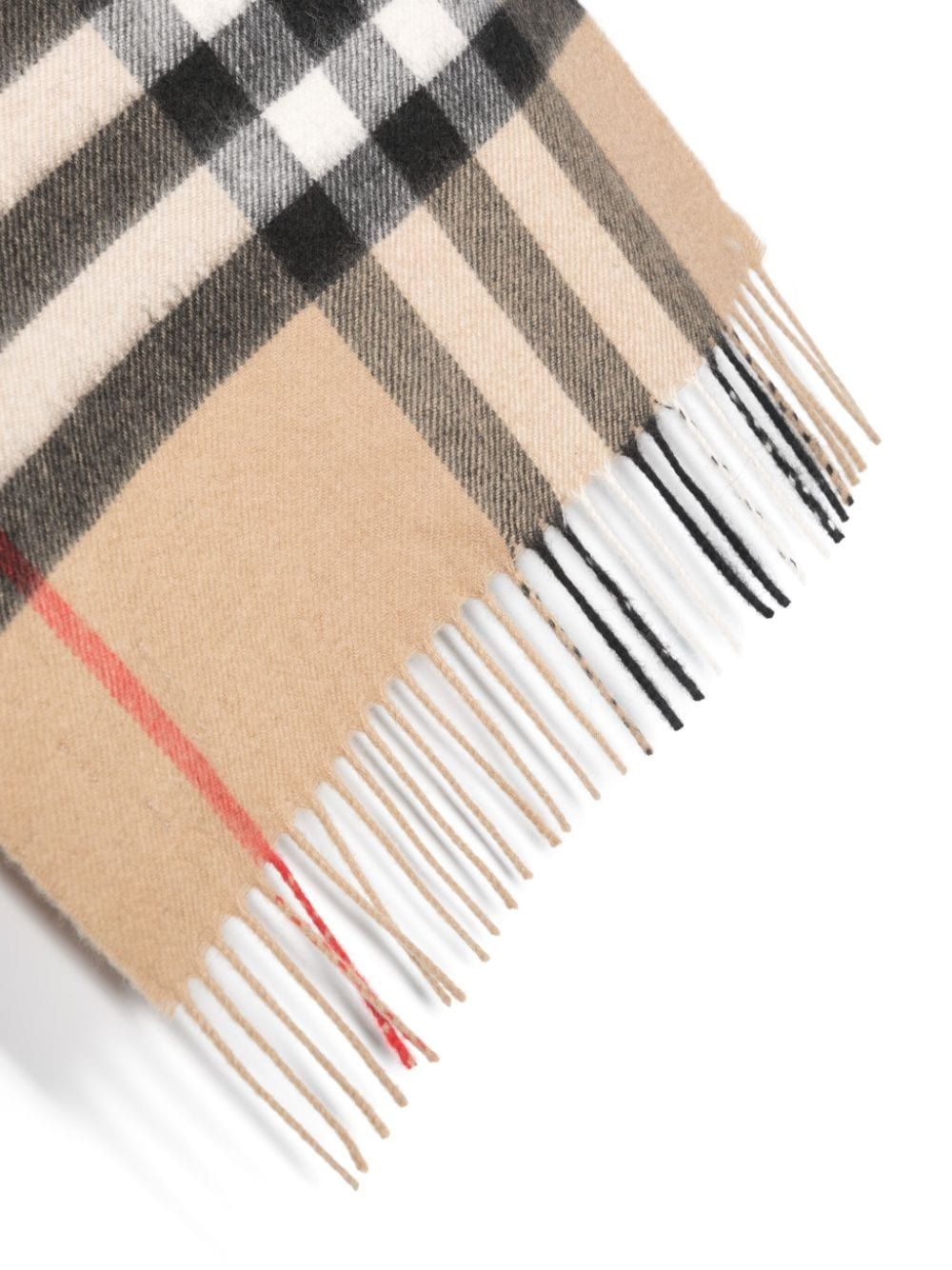 BURBERRY Vintage Check Cashmere Scarf - Brown