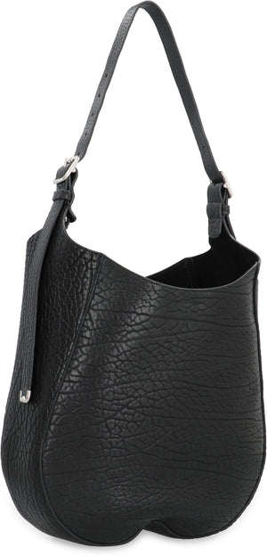 حقيبة مميزة من جلد أسود لتباهي بها للنساء - FW23