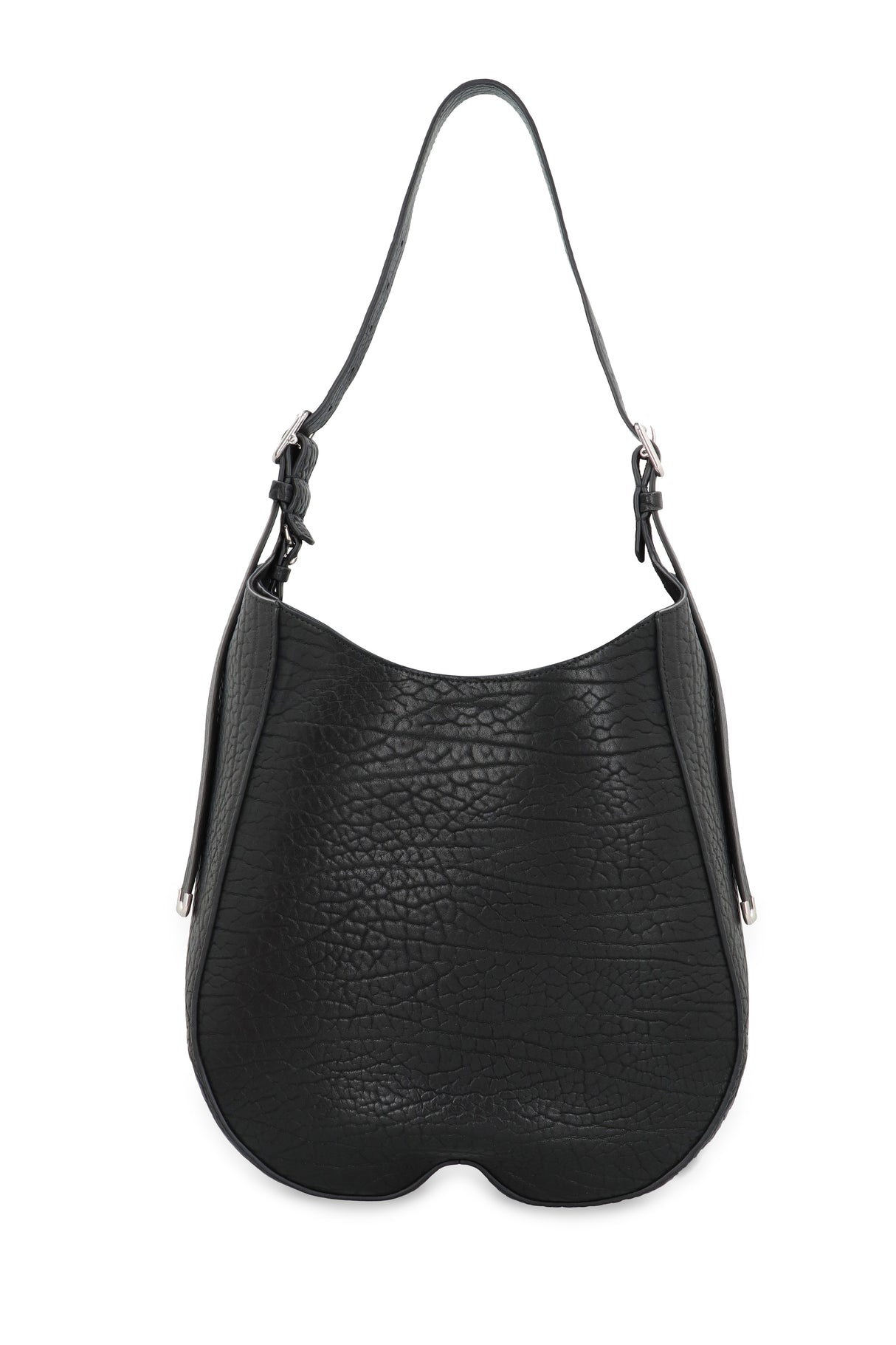 BURBERRY Medium Chess Black Leather Shoulder Bag for Women