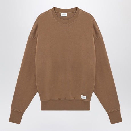 SAINT LAURENT Plush Cotton Crewneck Sweatshirt