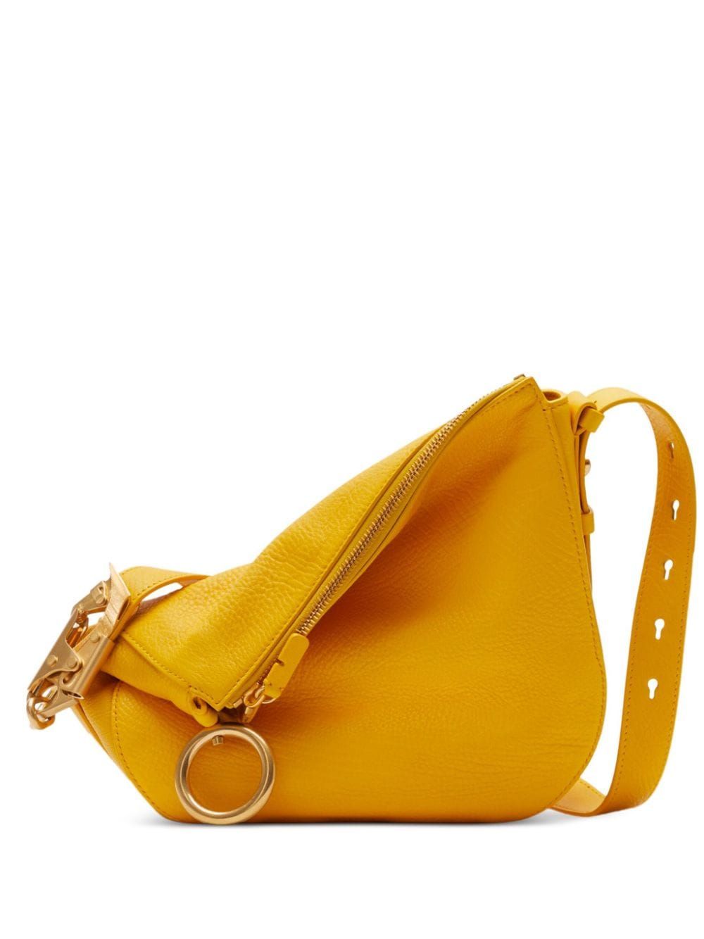 BURBERRY Women's Mini Knight Yellow Leather Crossbody Bag - FW23