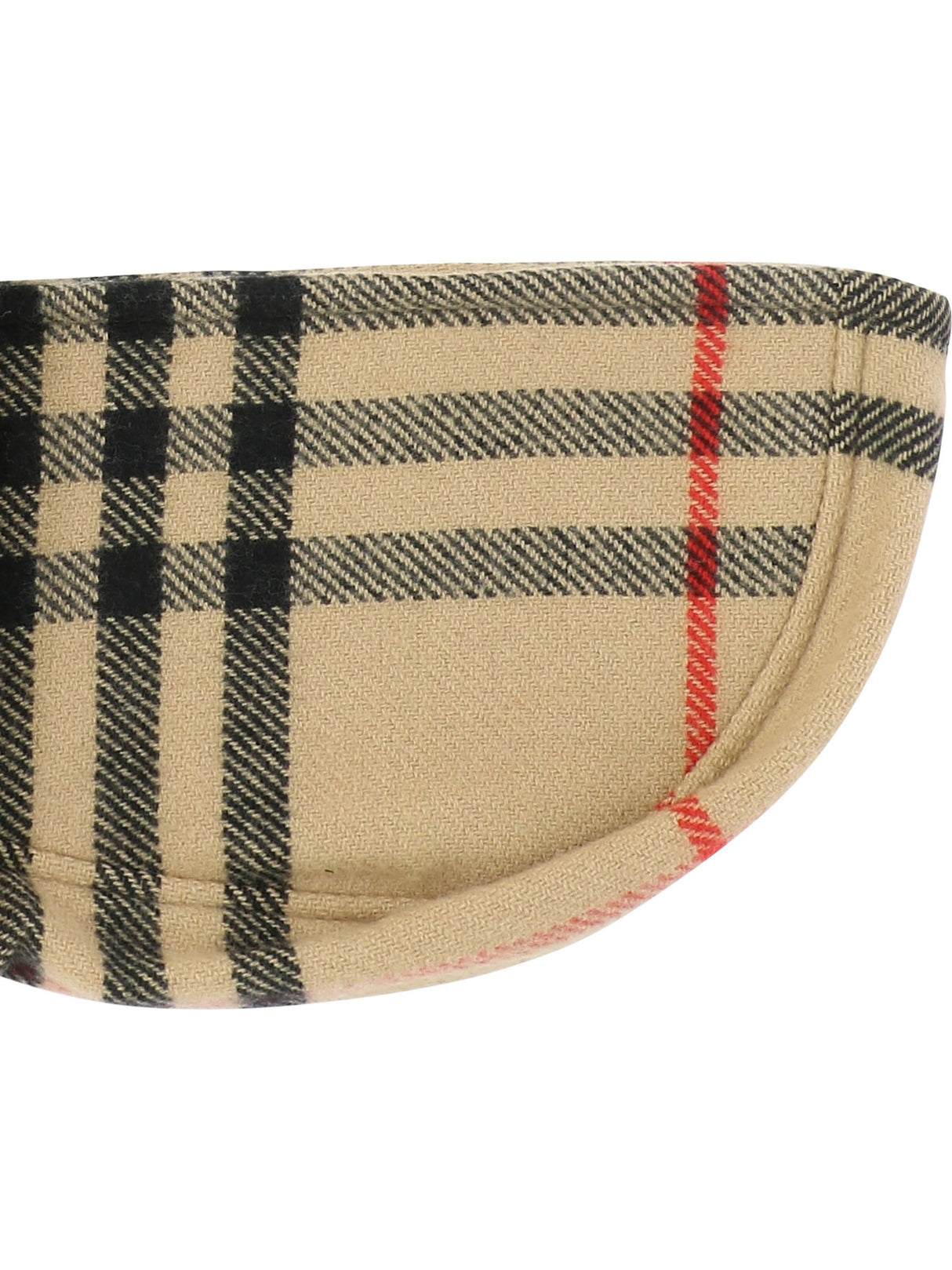 BURBERRY Luxurious Wool Cashmere Hooded Scarf for Men - Beige