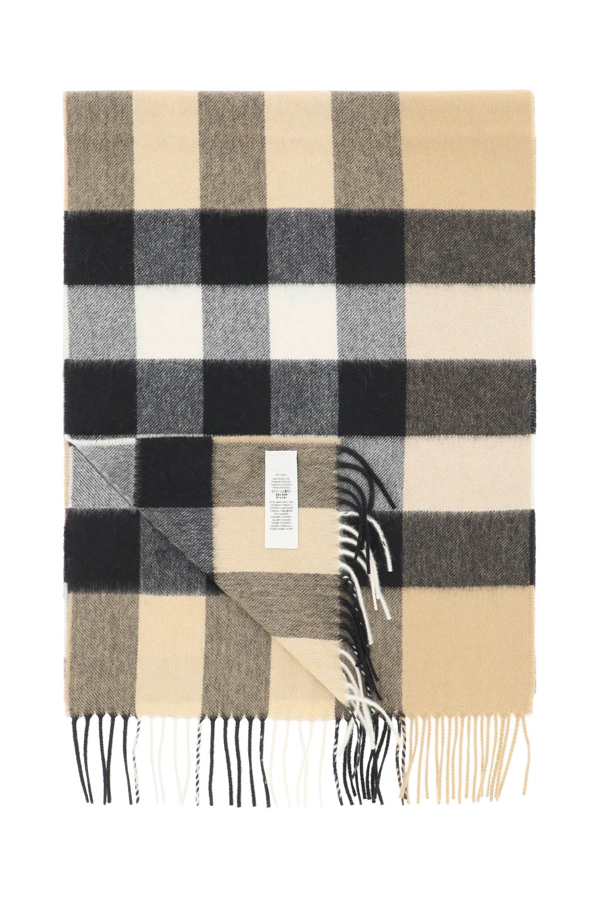 BURBERRY Classic Check Cashmere Scarf