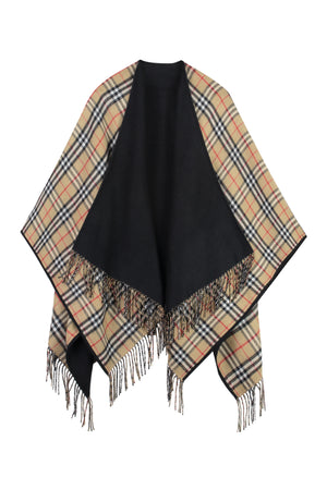 BURBERRY Elegant Reversible Wool Cape