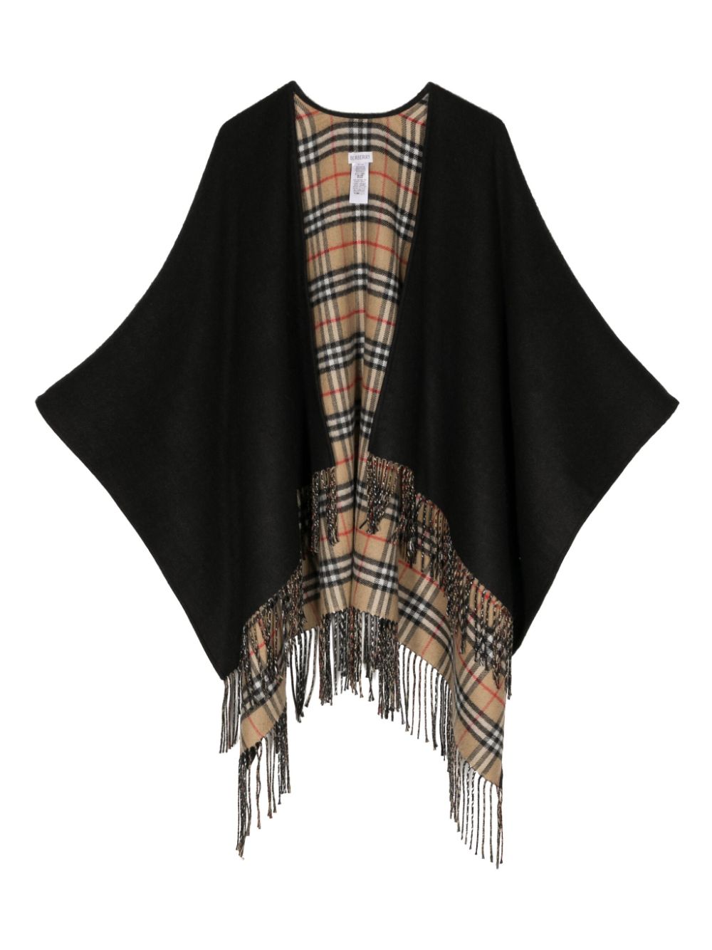 BURBERRY Chic Black Cape for Women - 24SS Fashion Must-Have