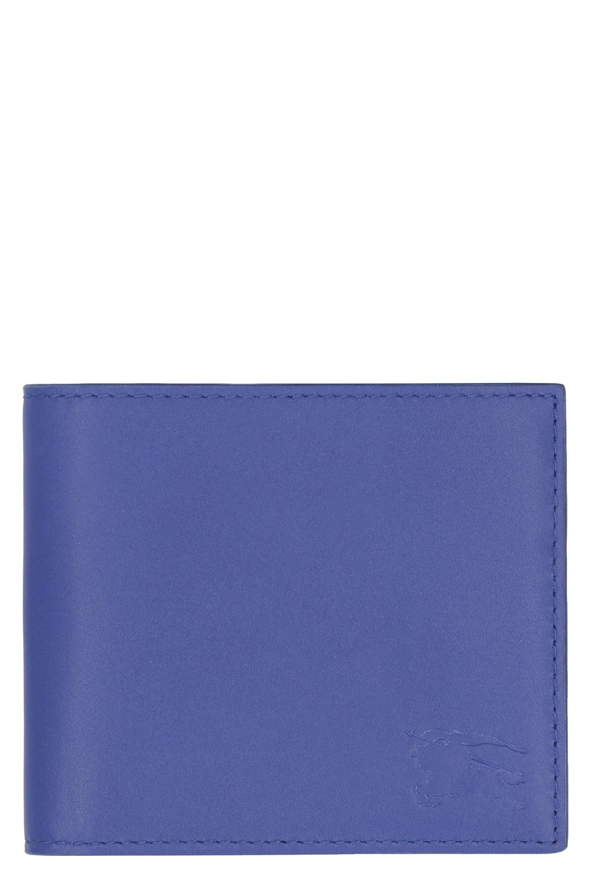 BURBERRY Blue Leather Flap-Over Wallet for Men - FW23 Collection