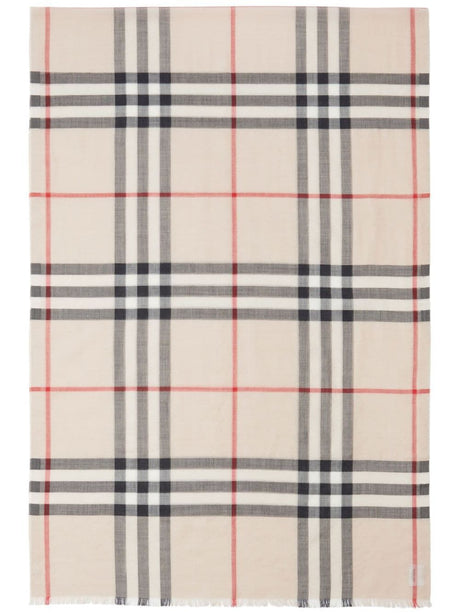 BURBERRY Chic Wool and Silk Scarf 220x70 cm