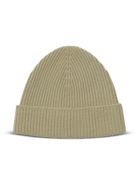 BURBERRY Green Cashmere Embroidered Logo Hunter Cap for Women