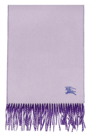 BURBERRY Luxurious Reversible Cashmere Scarf for Men in Lilac - FW23