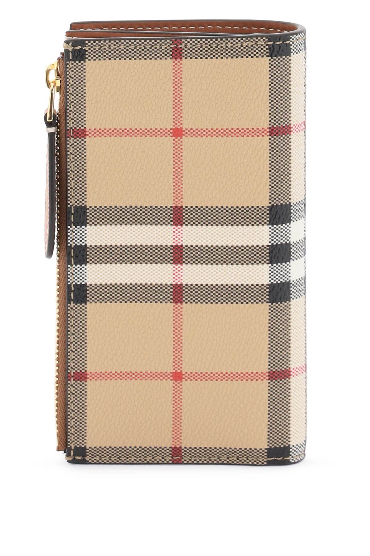 Classic Checkered Leather Cardholder for Men