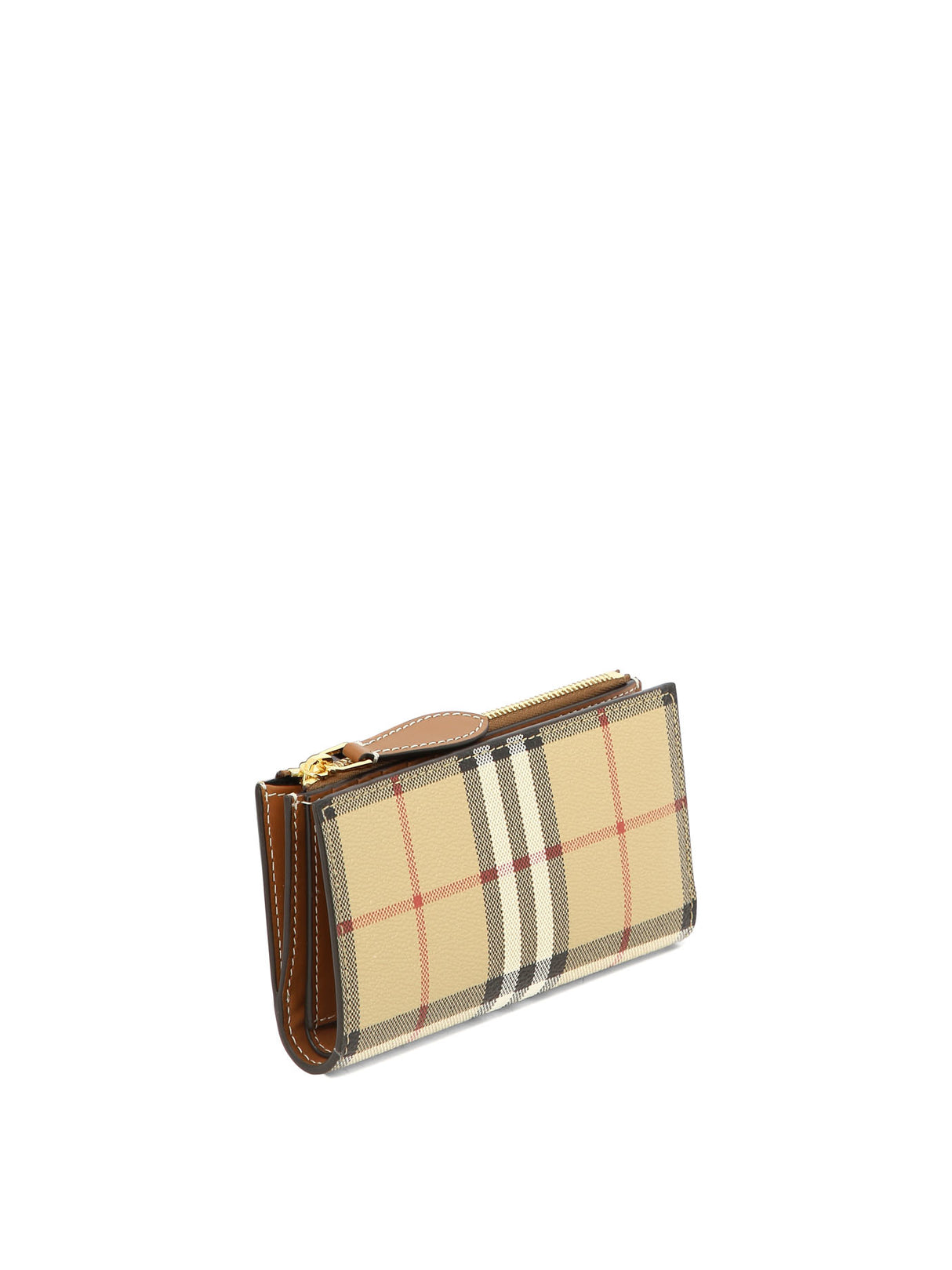 BURBERRY Classic Checkered Leather Cardholder for Men