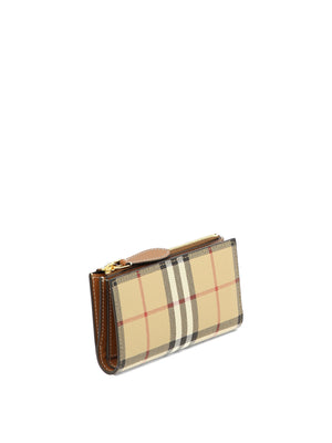 Classic Checkered Leather Cardholder for Men