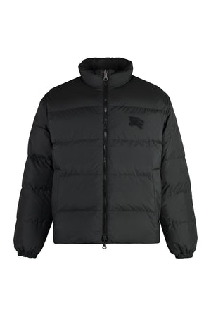 BURBERRY Reversible Down Jacket for Men - Check Motif, Elastic Cuffs, Adjustable Drawstring Hem