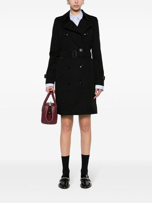 BURBERRY Classic Black Trench Coat - 24SS Women's Outerwear